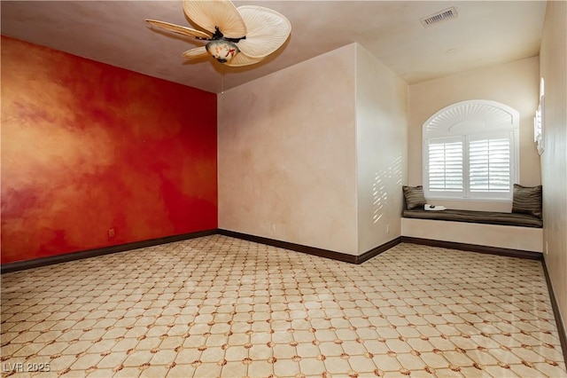 7625 Coley Ave, Las Vegas, NV 89117 - spare room featuring ceiling fan and baseboards