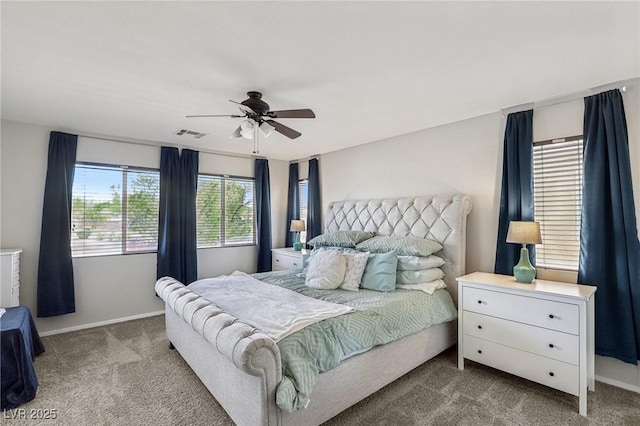 914 Appaloosa Hills Ave, North Las Vegas, NV 89081 - bedroom with carpet, baseboards, and ceiling fan