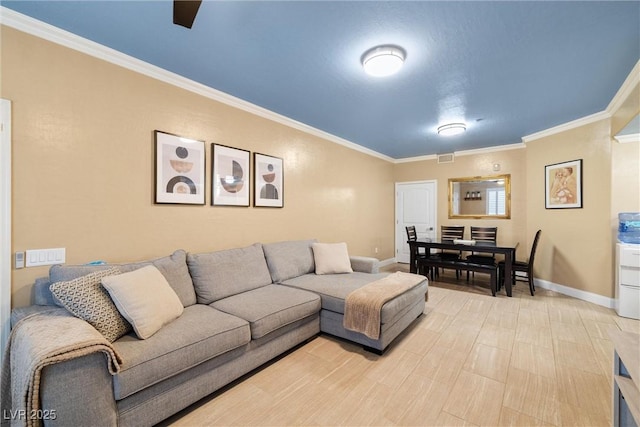 6655 Flaminian Ln Unit 104, North Las Vegas, NV 89084 - living room with ornamental molding and baseboards