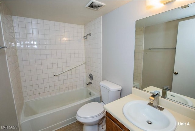 2755 Jennydiane Dr, Las Vegas, NV 89121 - full bathroom with toilet, vanity, and shower / washtub combination