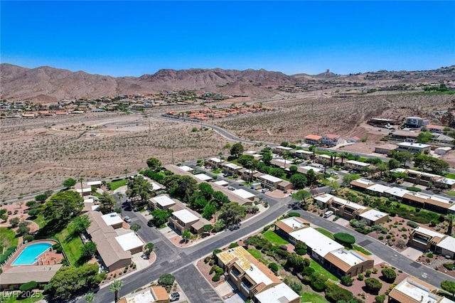 532 Greenbriar Pl, Boulder City, NV 89005 - aerial overview of property's location with mountains