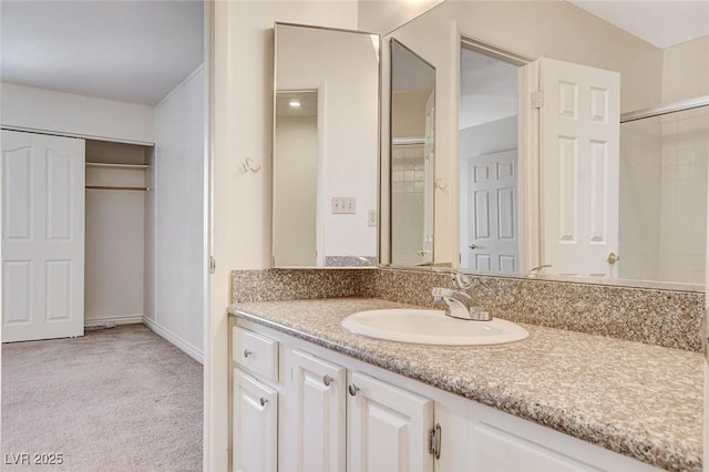 532 Greenbriar Pl, Boulder City, NV 89005 - bathroom with vanity and a shower