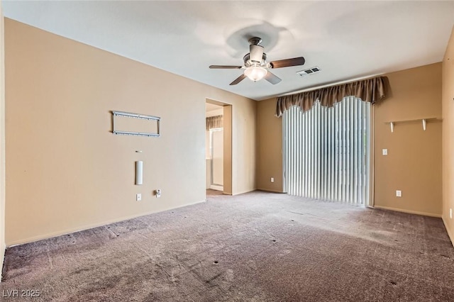 89 Autumn Day St, Henderson, NV 89012 - spare room featuring ceiling fan, carpet floors, and baseboards