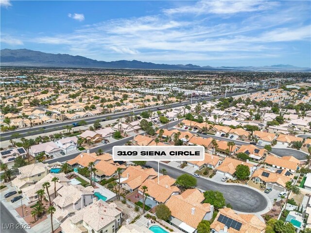 3109 Siena Cir, Las Vegas, NV 89128 - view of property location with mountains and nearby suburban area