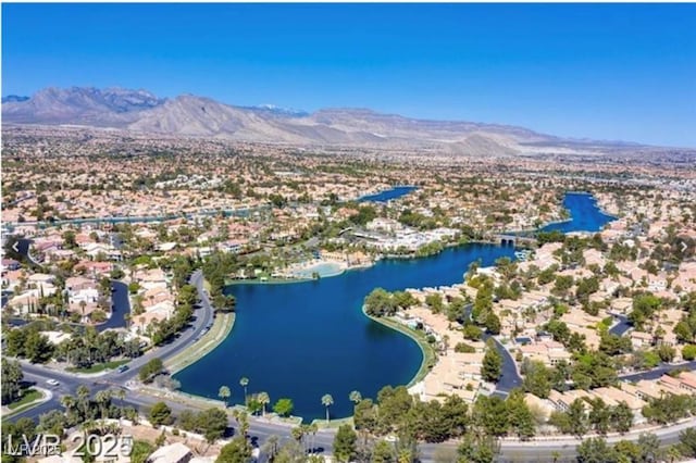 3109 Siena Cir, Las Vegas, NV 89128 - view of property location with a water and mountain view and nearby suburban area
