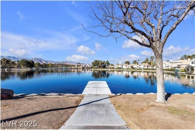 3109 Siena Cir, Las Vegas, NV 89128 - dock area featuring a water view