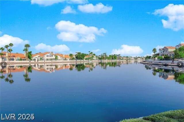 3109 Siena Cir, Las Vegas, NV 89128 - water view with nearby suburban area