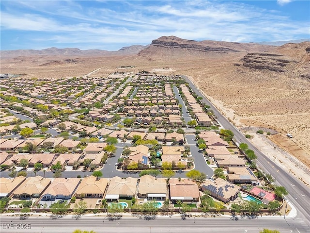 9362 Wilderness Glen Ave, Las Vegas, NV 89178 - aerial view of residential area featuring mountains