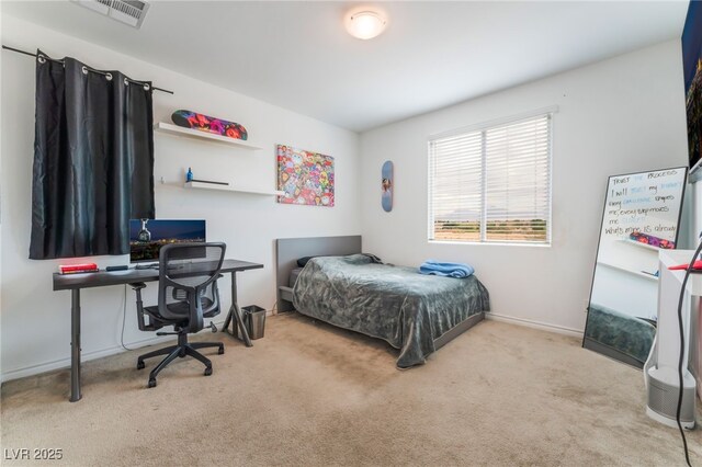 7107 Calvert Cliffs St, North Las Vegas, NV 89084 - bedroom with carpet floors, an office area, and baseboards