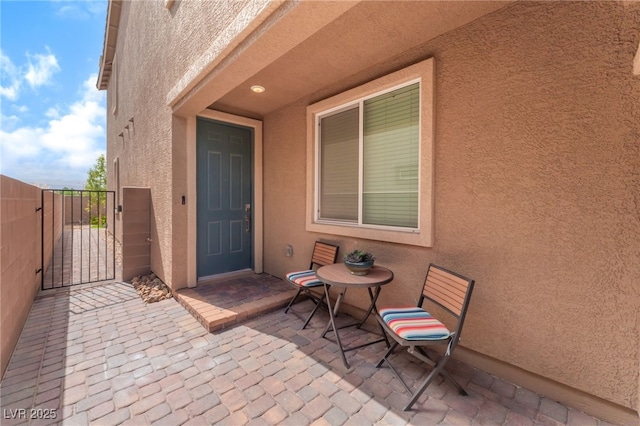 7107 Calvert Cliffs St, North Las Vegas, NV 89084 - view of patio featuring a gate