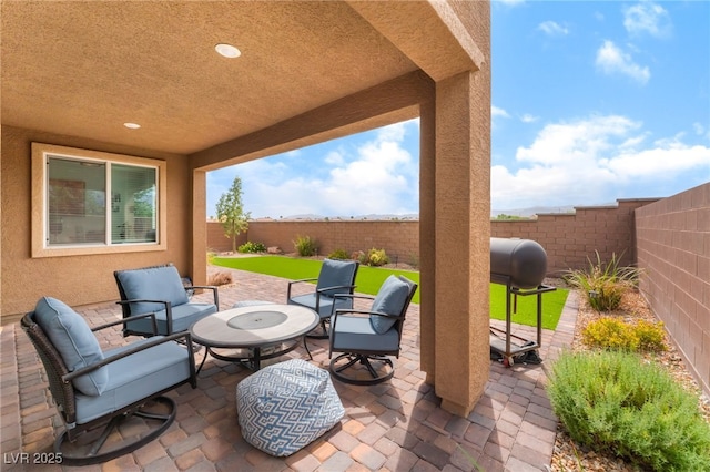 7107 Calvert Cliffs St, North Las Vegas, NV 89084 - view of patio with a fenced backyard