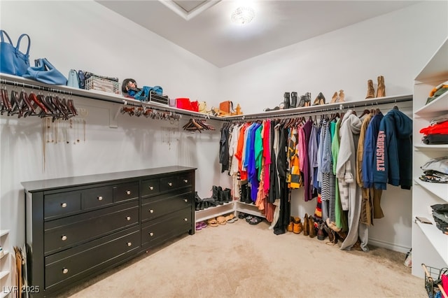 7107 Calvert Cliffs St, North Las Vegas, NV 89084 - walk in closet featuring carpet