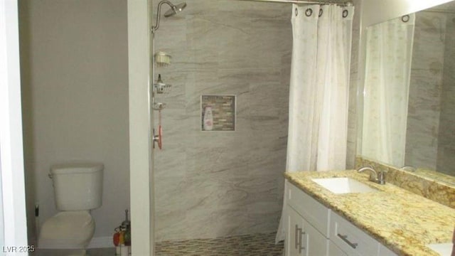 4821 Black Bear Rd Unit 104, Las Vegas, NV 89149 - full bath featuring vanity, a shower with shower curtain, and toilet