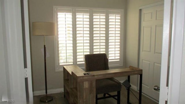 4821 Black Bear Rd Unit 104, Las Vegas, NV 89149 - office area with baseboards and plenty of natural light