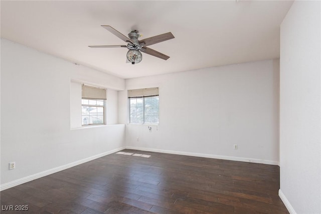 1924 Coralino Dr, Henderson, NV 89074 - spare room with a ceiling fan, wood finished floors, and baseboards
