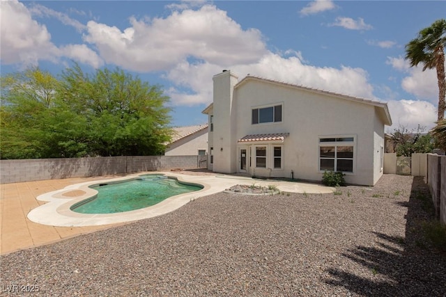 1924 Coralino Dr, Henderson, NV 89074 - view of swimming pool with a patio and a fenced backyard