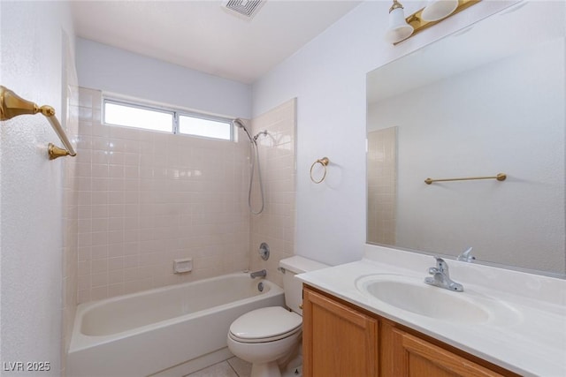 1924 Coralino Dr, Henderson, NV 89074 - full bathroom featuring toilet, bathing tub / shower combination, and vanity