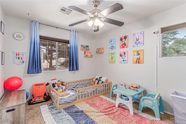 7912 Horn Beam Ct, Las Vegas, NV 89131 - game room featuring a ceiling fan and carpet