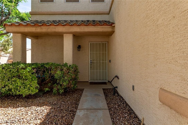 7912 Horn Beam Ct, Las Vegas, NV 89131 - property entrance with stucco siding