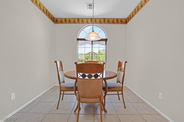 6039 Tokara Ave, Las Vegas, NV 89122 - dining area featuring light tile patterned floors and baseboards