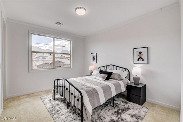 350 Gandara St, Las Vegas, NV 89138 - carpeted bedroom featuring crown molding and baseboards