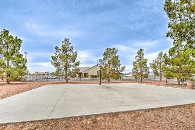 view of basketball court featuring community basketball court