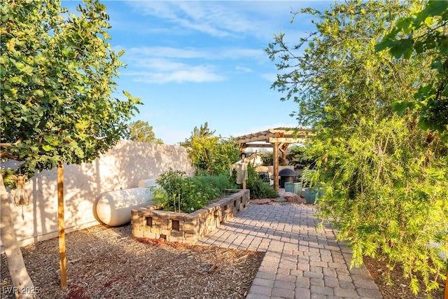 197 Ebb Tide Cir, Las Vegas, NV 89123 - view of yard featuring a pergola and a patio