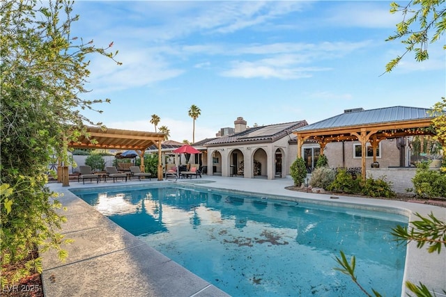 197 Ebb Tide Cir, Las Vegas, NV 89123 - swimming pool with a pergola, a patio, and a gazebo
