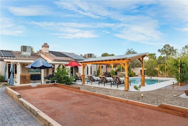 197 Ebb Tide Cir, Las Vegas, NV 89123 - view of patio with a gazebo and an outdoor pool