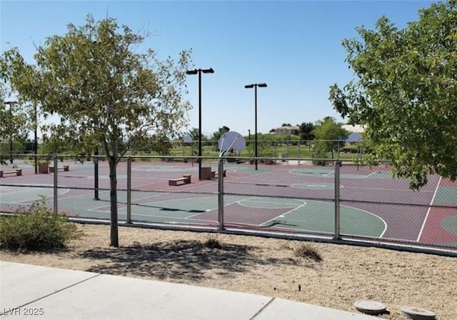 5236 Sunstone Mesa Dr, Las Vegas, NV 89166 - view of tennis court featuring community basketball court