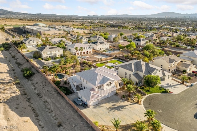 6999 Stone Meadows Ave, Las Vegas, NV 89142 - aerial view of residential area with mountains