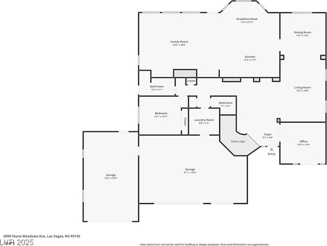 6999 Stone Meadows Ave, Las Vegas, NV 89142 - floor plan / room layout