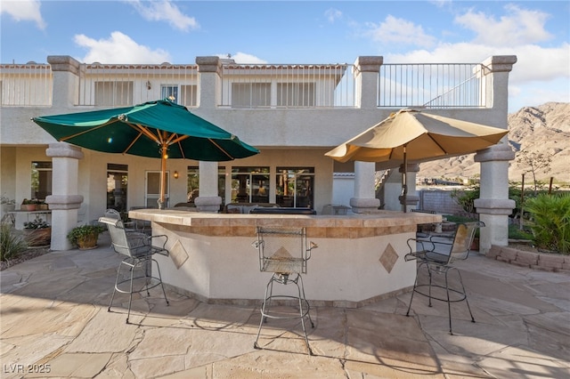 6999 Stone Meadows Ave, Las Vegas, NV 89142 - view of patio with a mountain view