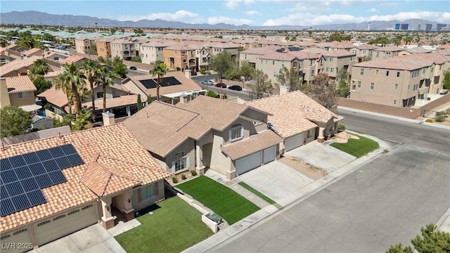 8714 Las Posas Ave, Las Vegas, NV 89147 - aerial view of residential area with a mountainous background