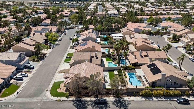 8714 Las Posas Ave, Las Vegas, NV 89147 - aerial view of residential area featuring a pool area