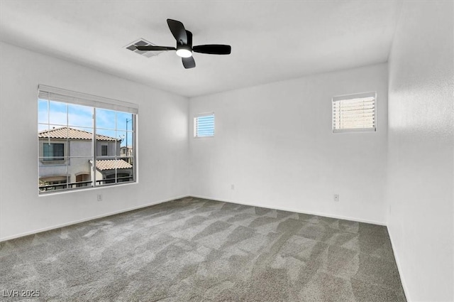 10230 Viterbo St, Las Vegas, NV 89183 - empty room featuring carpet, ceiling fan, and baseboards