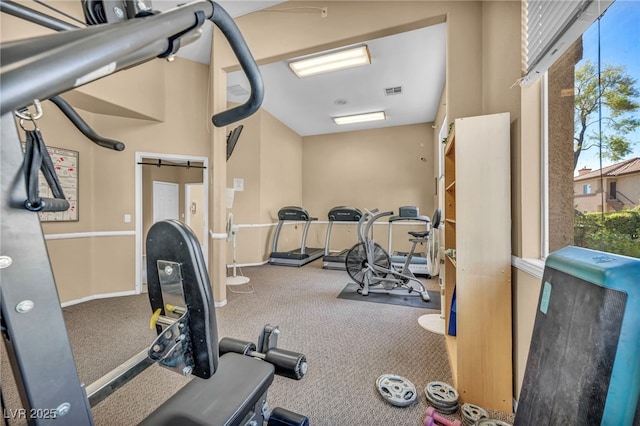 8501 W University Ave Unit 1083, Las Vegas, NV 89147 - gym with carpet flooring and baseboards