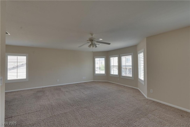 5912 Kit Cove Ct, Las Vegas, NV 89131 - empty room featuring a ceiling fan, baseboards, and carpet