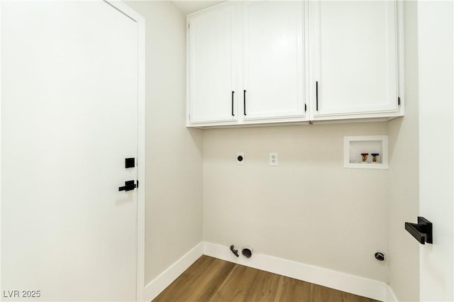 1724 Navajo Lake Way, Las Vegas, NV 89128 - laundry area with washer hookup, hookup for a gas dryer, dark wood-type flooring, baseboards, and electric dryer hookup