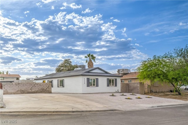 5239 Elgin Cir, Las Vegas, NV 89122 - view of front of home with fence and driveway