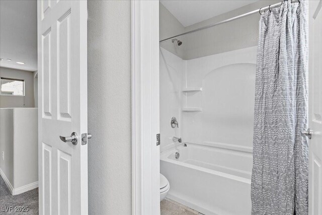 2276 Sky Island Dr, Henderson, NV 89002 - bathroom featuring shower / bath combo and toilet