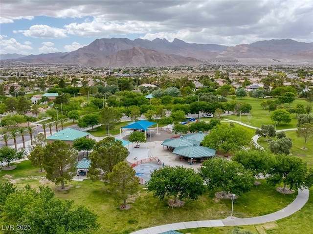 8130 Cassian Ct, Las Vegas, NV 89129 - drone / aerial view of a mountainous background