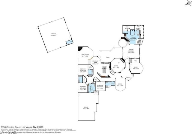 8130 Cassian Ct, Las Vegas, NV 89129 - home floor plan