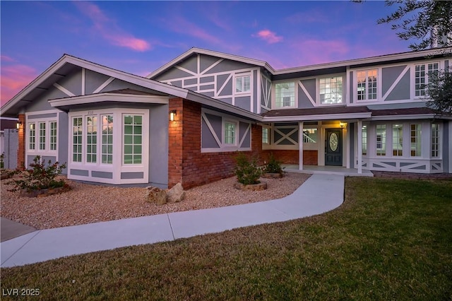 3531 W Arby Ave, Las Vegas, NV 89118 - english style home with brick siding and a yard