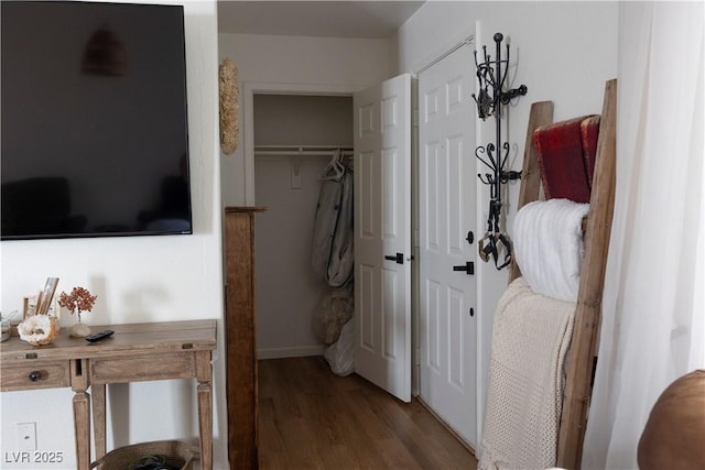 5400 Tassara Way Unit 106, Las Vegas, NV 89108 - corridor with wood finished floors and baseboards