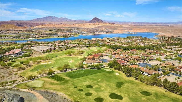153 Via Di Mello, Henderson, NV 89011 - aerial perspective of suburban area featuring a water and mountain view and a golf club