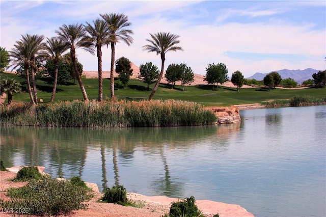 153 Via Di Mello, Henderson, NV 89011 - water view with a mountainous background