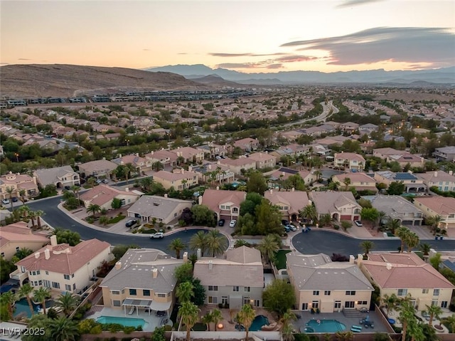 11158 Antonine Wall Ct, Las Vegas, NV 89141 - aerial view of residential area with a mountainous background
