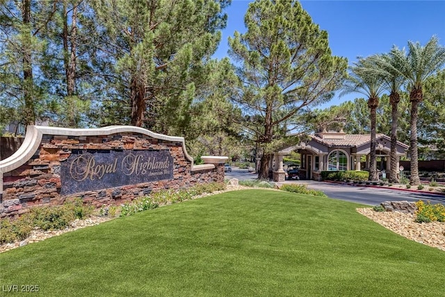 11158 Antonine Wall Ct, Las Vegas, NV 89141 - community sign with a lawn