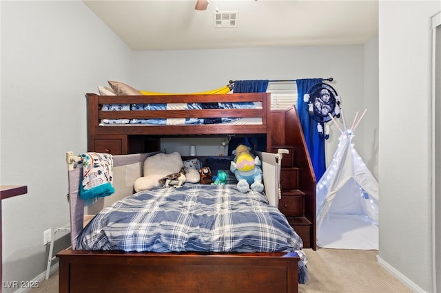 7641 Lani Dawn St, Las Vegas, NV 89149 - carpeted bedroom with baseboards and ceiling fan